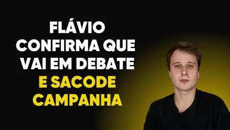 Flávio confirma que vai em debate e sacode campanha